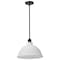 Nuvo Russel - 14 Inch Pendant - Matte Black with Satin White Glass 60/8026 - alternate 1